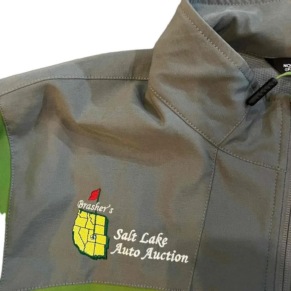 The North Face Men's Green Softshell Water-Resistant Fleece Jacket Size Large‎ - Picture 3 of 5